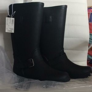 Little Girls BNTA, Black rain boots